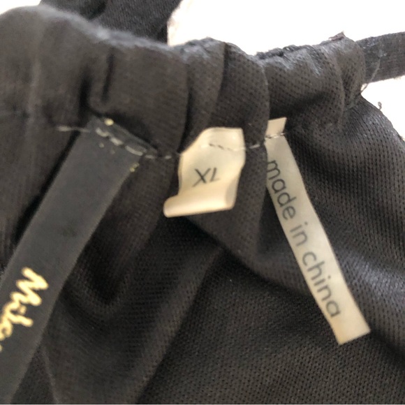 Milano Rayón Black Jumpsuit Wide legs SZ XL - Picture 14 of 16